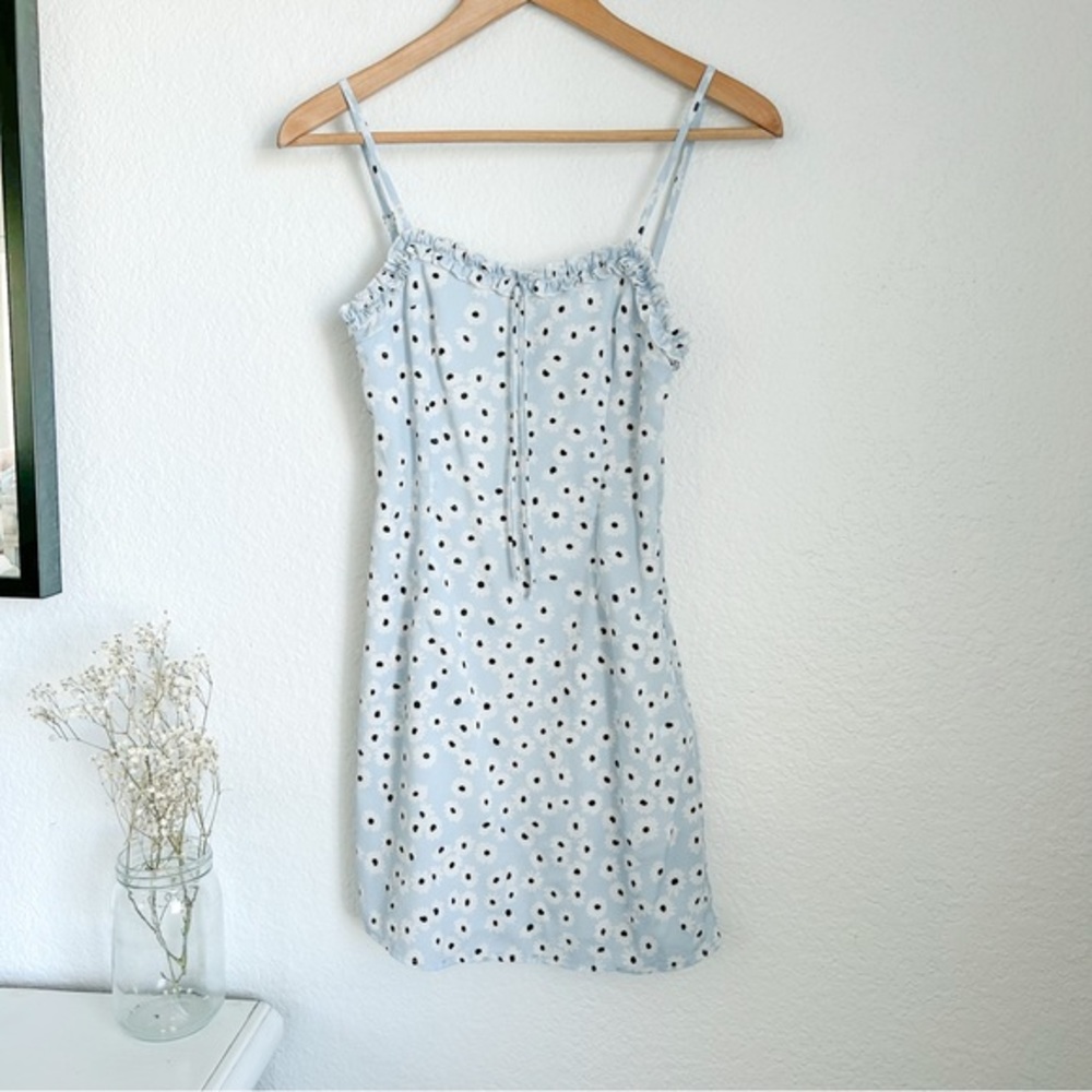 Princess Polly Blue Floral Mini Dress Sz 0